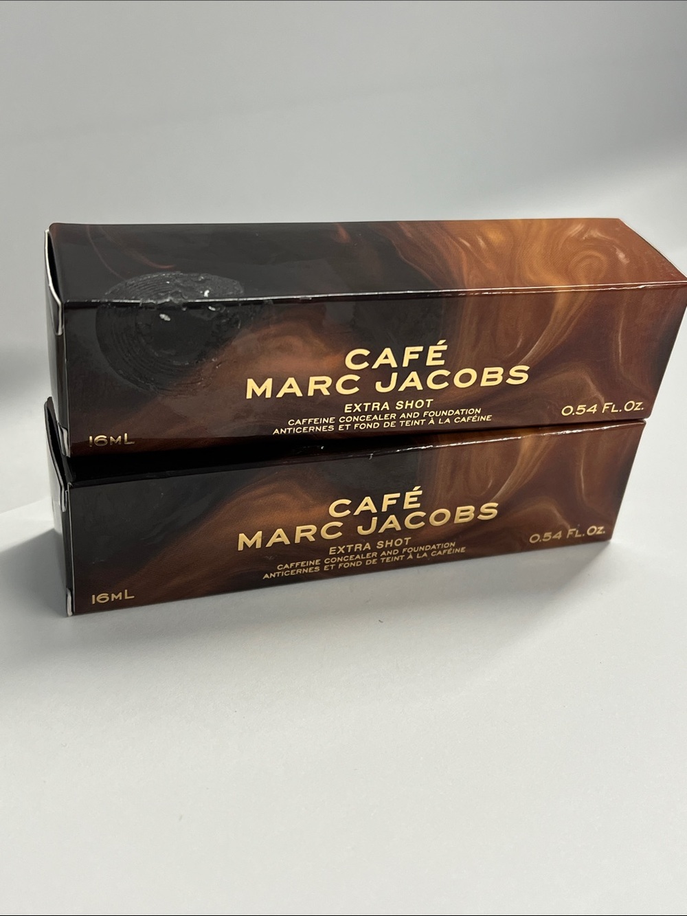 Marc Jacobs Beauty "Extra Shot" Caffeine Concealer and Foundation Set of 2 - New